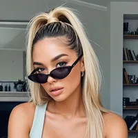 Sweet Cool Streetwear Hot Girl Style Sunglasses PC UV400 Protection Cat Eye Full Frame Glasses main image 3