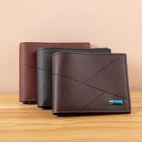 New  Wallet Men's Short Wallet Youth Fashion Wallet Large Capacity Multi-card Wallet main image 1