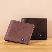 New  Wallet Men's Short Wallet Youth Fashion Wallet Large Capacity Multi-card Wallet main image 2