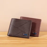 New  Wallet Men's Short Wallet Youth Fashion Wallet Large Capacity Multi-card Wallet main image 3