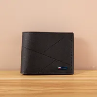 New  Wallet Men's Short Wallet Youth Fashion Wallet Large Capacity Multi-card Wallet sku image 1