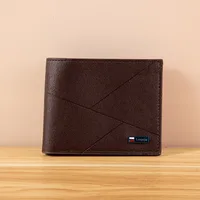 New  Wallet Men's Short Wallet Youth Fashion Wallet Large Capacity Multi-card Wallet sku image 2