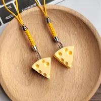 1 Piece All Seasons Resin Cheese Bag Pendant Mobile Phone Chain main image 1