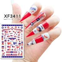 Independence Day Series  Supply Manicure Stickers Nail Stickers 8 Set Manicure Accessories sku image 5