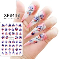 Independence Day Series  Supply Manicure Stickers Nail Stickers 8 Set Manicure Accessories sku image 7