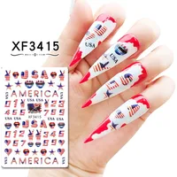 Independence Day Series  Supply Manicure Stickers Nail Stickers 8 Set Manicure Accessories sku image 9