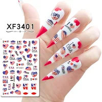 Independence Day Series  Supply Manicure Stickers Nail Stickers 8 Set Manicure Accessories sku image 4