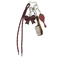 New Style Creative Fashion Heart Bow Pendant Keychain Braided Rope Bag Pendant Personalized Versatile Pendant main image 5
