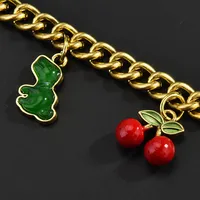 New Hot-Selling Dinosaur Love Shell Cherry Horseshoe Strawberry Apple Bag Hanging Chain Crossbody Bag For Women main image 4