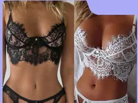 Sexy Underwear Europe And The United States Sexy Underwear Eyelash Lace Three-point Sexy Set Manufacturers Spot Wholesale main image 1