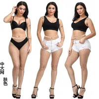 Hook Not Broken Sexy Stockings Pantyhose Bottoming Socks Non-slip White Color Net Stockings Fishnet Eye Pantyhose sku image 5