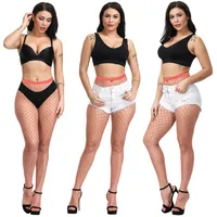Hook Not Broken Sexy Stockings Pantyhose Bottoming Socks Non-slip White Color Net Stockings Fishnet Eye Pantyhose sku image 18