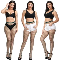 Hook Not Broken Sexy Stockings Pantyhose Bottoming Socks Non-slip White Color Net Stockings Fishnet Eye Pantyhose sku image 19