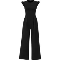 Europe And The United States   Foreign Trade Women's New Temperament Leisure Lotus Leaf Flying Sleeve Jacket Jumpsuit main image 5