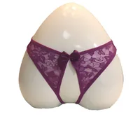 Foreign Trade Sexy Hollow Underwear Female Butterfly Element Date Convenient To Be A Man By Your Lace Open-end Support Her Thong main image 5