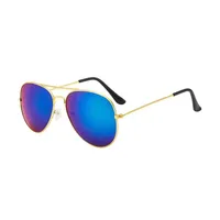 Hot Sale 3026 Color Film Sunglasses Men And Women Driving Fishing Trend Sunglasses Fashion Pilot Glasses Wholesale sku image 17