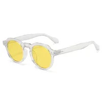 New Retro Box Ocean Glasses   Color Sunglasses Glasses For Travel All-match Party Sunglasses sku image 8