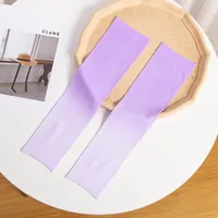 Summer  New Style Fashionable Gradient Ice Silk Sleeve Men's And Women's Sun Protection Oversleeve Outdoor Riding Printed Logo Ice Sleeve sku image 14