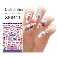 Independence Day Series  Supply Manicure Stickers Nail Stickers 8 Set Manicure Accessories main image 5