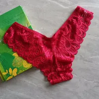 Women's Lace Underwear Sexy Sports Fun Low Waist Seamless Briefs Lace Women's Thong Foreign Trade T-pants main image 3