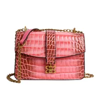 Fashion Chain Small Square Bag Female   New Arrival High Sense Shoulder Bag All-Match Crossbody Commuter Women's Bag sku image 4
