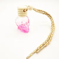 8ML Five-line Cover Color Spray Skull Glass Bottle Pendant Empty Bottle Wooden Cover New Multi-style Color Halloween Ghost Festival sku image 7