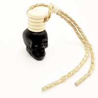 8ML Five-line Cover Color Spray Skull Glass Bottle Pendant Empty Bottle Wooden Cover New Multi-style Color Halloween Ghost Festival sku image 10