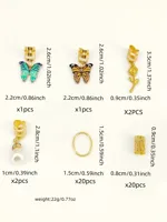 Elegant Colorful Butterfly Ear Hair Clip Alloy Drop Oil Fashion Creative Festival Geometric Pattern Four Seasons Universal Cute main image 2