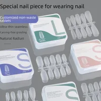Nail Wear Nail Special Nail Tip Carving-Free Ultra-Thin Seamless Fake Nail Patch Nail Art 100 Pieces Factory Wholesale main image 1