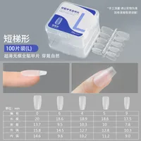 Nail Wear Nail Special Nail Tip Carving-Free Ultra-Thin Seamless Fake Nail Patch Nail Art 100 Pieces Factory Wholesale sku image 6