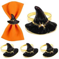 Hot Sale Hot Sale Napkin Ring Wizard's Hat Napkin Ring Halloween Party Napkin Ring Black Witch Props Factory Wholesale main image 1