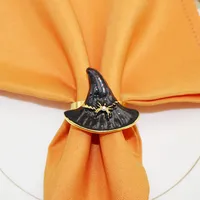 Hot Sale Hot Sale Napkin Ring Wizard's Hat Napkin Ring Halloween Party Napkin Ring Black Witch Props Factory Wholesale main image 3