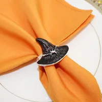 Hot Sale Hot Sale Napkin Ring Wizard's Hat Napkin Ring Halloween Party Napkin Ring Black Witch Props Factory Wholesale main image 4