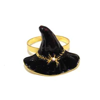 Hot Sale Hot Sale Napkin Ring Wizard's Hat Napkin Ring Halloween Party Napkin Ring Black Witch Props Factory Wholesale main image 5