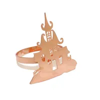 In Stock New Product Napkin Ring House Of Horrors Napkin Ring Creative Simple Black Castle Napkin Ring Halloween Wholesale sku image 4