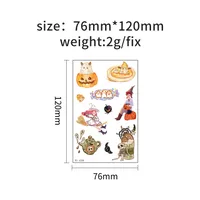 New  Children's Halloween Tattoo Sticker Funny Quirky Cute Party Gathering Tattoo Sticker Paper Waterproof Sweat-Proof main image 2