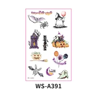New  Children's Halloween Tattoo Sticker Funny Quirky Cute Party Gathering Tattoo Sticker Paper Waterproof Sweat-Proof sku image 1