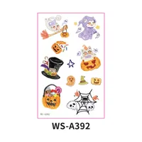 New  Children's Halloween Tattoo Sticker Funny Quirky Cute Party Gathering Tattoo Sticker Paper Waterproof Sweat-Proof sku image 2