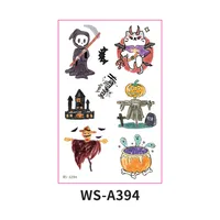 New  Children's Halloween Tattoo Sticker Funny Quirky Cute Party Gathering Tattoo Sticker Paper Waterproof Sweat-Proof sku image 4