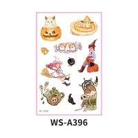 New  Children's Halloween Tattoo Sticker Funny Quirky Cute Party Gathering Tattoo Sticker Paper Waterproof Sweat-Proof sku image 6
