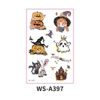 New  Children's Halloween Tattoo Sticker Funny Quirky Cute Party Gathering Tattoo Sticker Paper Waterproof Sweat-Proof sku image 7