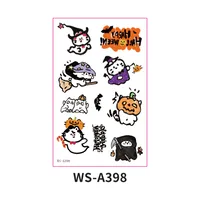New  Children's Halloween Tattoo Sticker Funny Quirky Cute Party Gathering Tattoo Sticker Paper Waterproof Sweat-Proof sku image 8