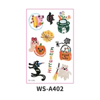 New  Children's Halloween Tattoo Sticker Funny Quirky Cute Party Gathering Tattoo Sticker Paper Waterproof Sweat-Proof sku image 12