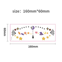 New Arrival Halloween Makeup Face Pasters Cute Ghost Makeup Tattoo Sticker Shooting Props Stickers Waterproof And Sweat-Proof main image 2