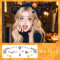 New Arrival Halloween Makeup Face Pasters Cute Ghost Makeup Tattoo Sticker Shooting Props Stickers Waterproof And Sweat-Proof sku image 2