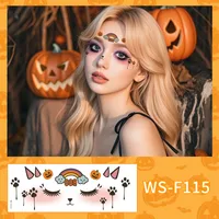 New Arrival Halloween Makeup Face Pasters Cute Ghost Makeup Tattoo Sticker Shooting Props Stickers Waterproof And Sweat-Proof sku image 3