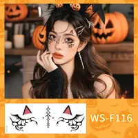 New Arrival Halloween Makeup Face Pasters Cute Ghost Makeup Tattoo Sticker Shooting Props Stickers Waterproof And Sweat-Proof sku image 4