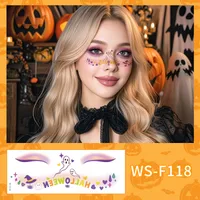 New Arrival Halloween Makeup Face Pasters Cute Ghost Makeup Tattoo Sticker Shooting Props Stickers Waterproof And Sweat-Proof sku image 6