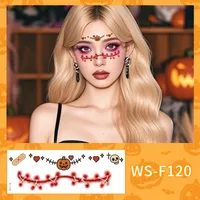 New Arrival Halloween Makeup Face Pasters Cute Ghost Makeup Tattoo Sticker Shooting Props Stickers Waterproof And Sweat-Proof sku image 8