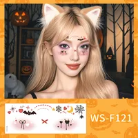 New Arrival Halloween Makeup Face Pasters Cute Ghost Makeup Tattoo Sticker Shooting Props Stickers Waterproof And Sweat-Proof sku image 9
